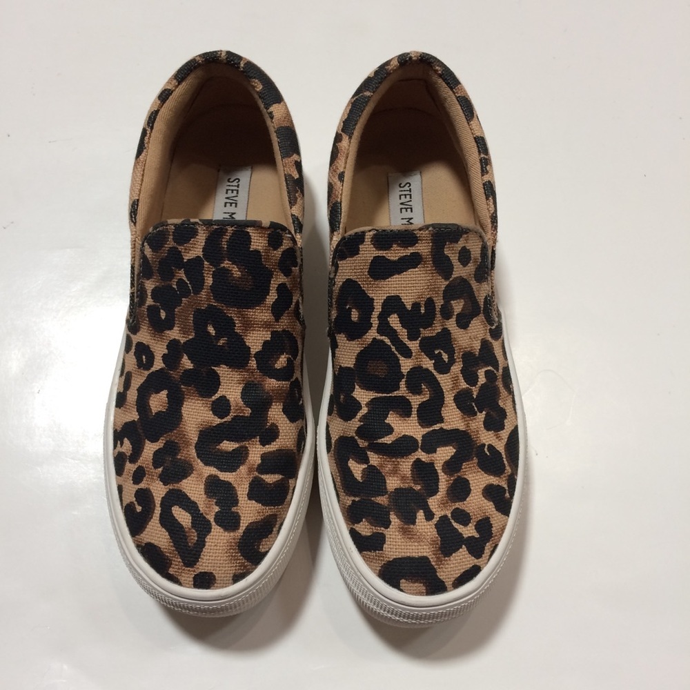 Steve Madden Gills Leopard Print Slip-On Sneakers